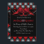 Invitaciones de rubíes del fiesta de la mascarada<br><div class="desc">Invitaciones rojas de rubíes de la mascarada. Máscara de centro hermosa con acentos moldeados. Este elegante, invitación del fiesta de la mascarada se puede utilizar para un número de tipos de fiestas: ¡Cumpleaños, dulce 16, ducha nupcial o bailes de fin de curso! Las opciones de encargo están disponibles entran en...</div>