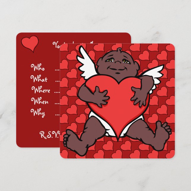 Invitaciones de San Valentín al Personalizado de t (Anverso / Reverso)