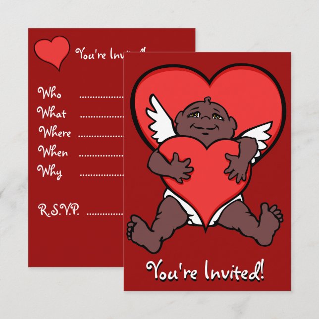 Invitaciones de San Valentín al Personalizado de t (Anverso / Reverso)