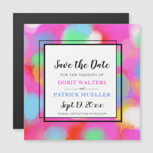 Invitaciones de Save the Date de colores de primav