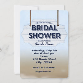 Invitaciones de Señal de Madera Blanca para Desped