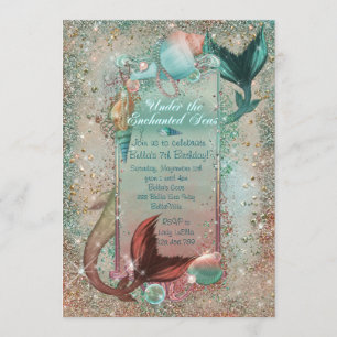 Invitaciones de Sirena