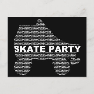 invitaciones de skate party : pilas de tipos