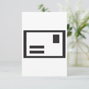 Invitaciones de sobre negro