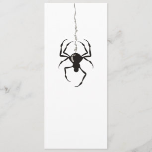 Invitaciones de Spider on Strand (Negro)