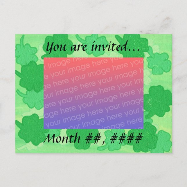 Invitaciones de Tarjeta Postal para Fotos de Boda  (Anverso)