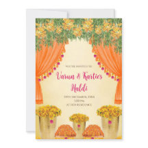 invitaciones de tarjetas de boda india ceremonia H