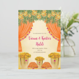 invitaciones de tarjetas de boda india ceremonia H
