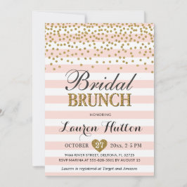 Invitaciones de Tarjetas para Brunch de Boda en Or