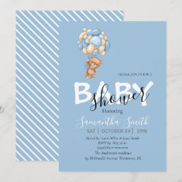 invitaciones de teddy blue