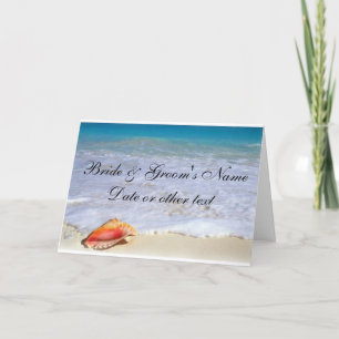 Invitaciones de tema de boda de playa