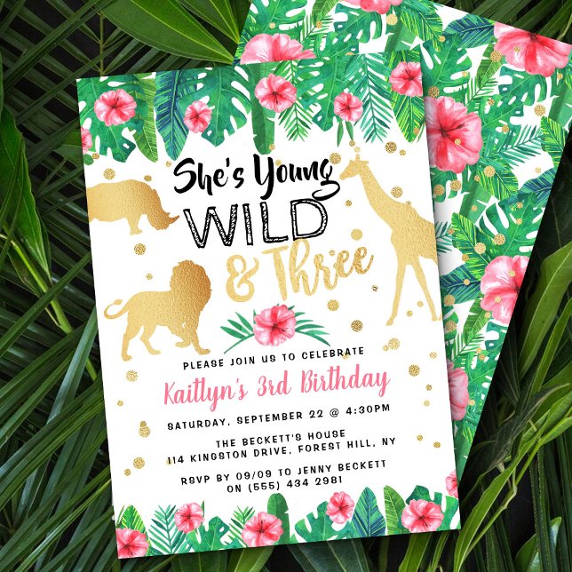 Invitaciones de tercer cumpleaños para jóvenes sil (Subido por el creador)