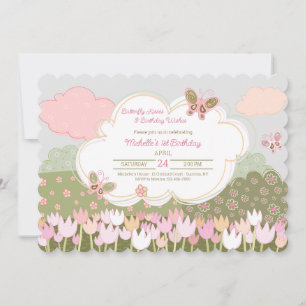 Invitaciones de Tulipanes y Mariposas
