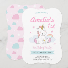 Invitaciones de unicornio, invitaciones de cumplea
