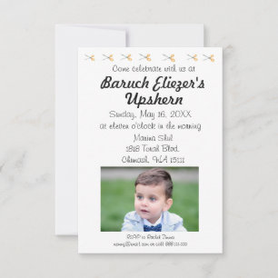 Invitaciones de Upshern Upsherin