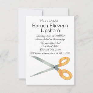 Invitaciones de Upshern Upsherin