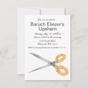 Invitaciones de Upshern Upsherin