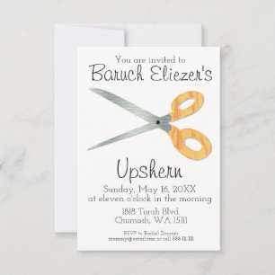 Invitaciones de Upshern Upsherin