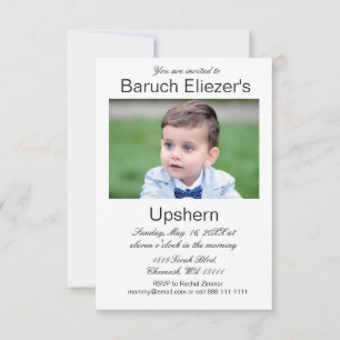 Invitaciones de Upshern Upsherin