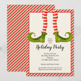 Invitaciones de vacaciones a Jolly Navidades Elf L