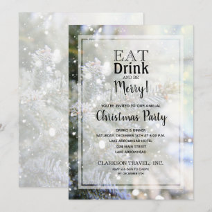 Invitaciones de vacaciones a Navidades de Snowy Pi