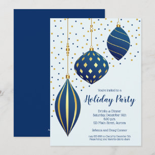 Invitaciones de vacaciones de los Ornamentos de Na
