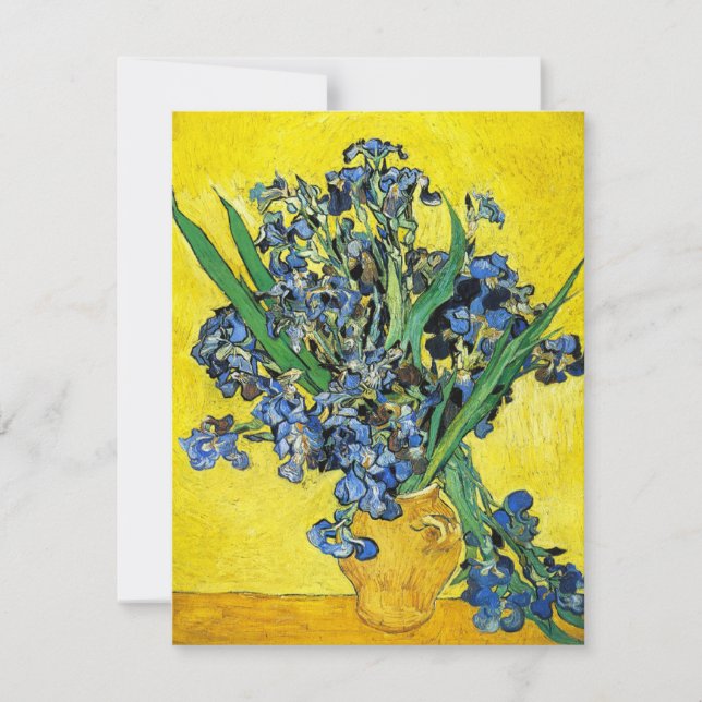 Invitaciones de Van Gogh Irises (Anverso)