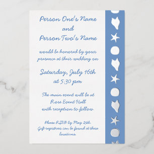 Invitaciones de Verano Caracoles en Hojalata Periw