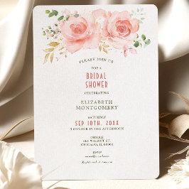 Invitaciones de verano para bañeras de oro y Rubor