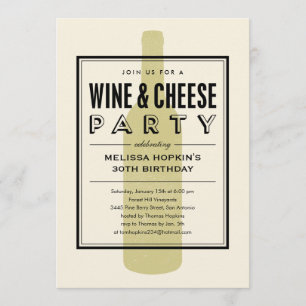 Invitaciones de Vino y Queso