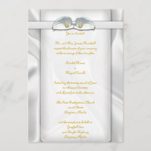 Invitaciones de White Calla Lilly