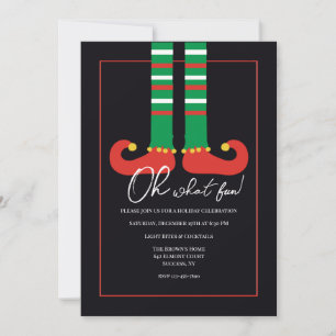 Invitaciones de zapatos de duende