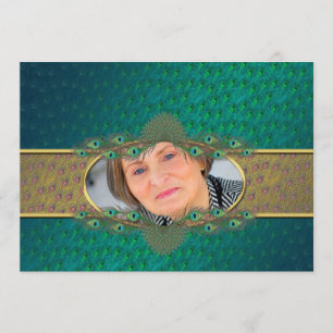 invitaciones decorativas elegantes de la foto del