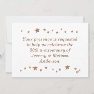 Invitaciones del 50º Aniversario de Lively Gold St