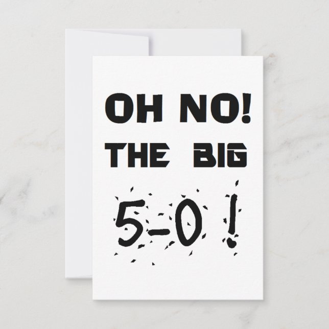 invitaciones del "50.o cumpleaños" (Anverso)