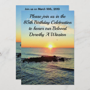 INVITACIONES DEL 85º CUMPLEAÑOS DE ESPIRITUAL SUNR