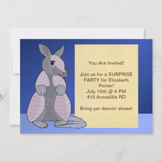 Invitaciones del armadillo (Anverso)