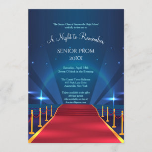 Invitaciones del baile de fin de curso de la