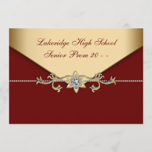 Invitaciones del baile de fin de curso del lazo