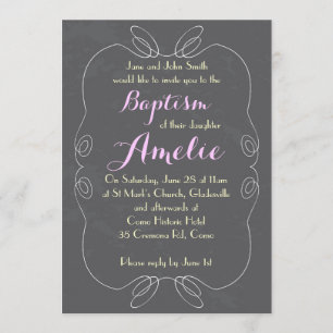 Invitaciones del bautizo del bautismo de la