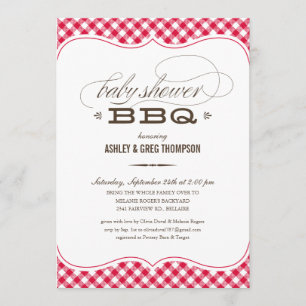 Invitaciones del Bbq Baby Shower del par