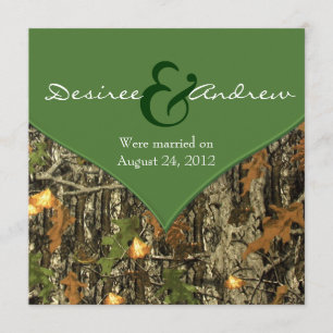 Invitaciones del Boda de Camo Post