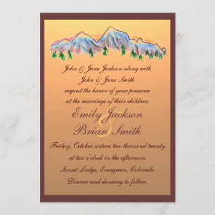 Invitaciones del boda del otoño del diseño de la