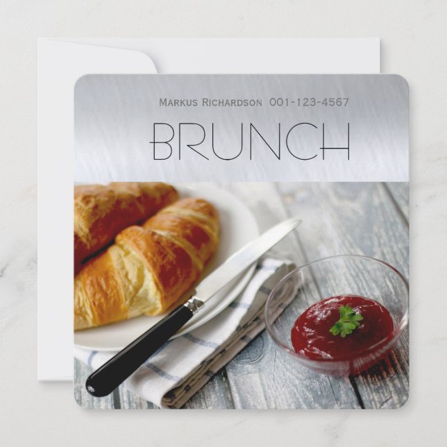 Invitaciones del brunch (Anverso)