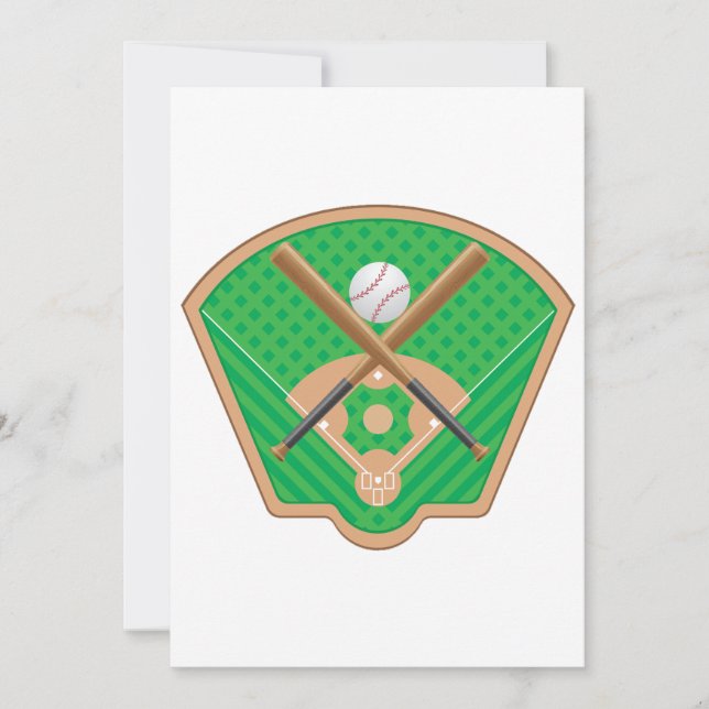 Invitaciones del campo de béisbol (Anverso)