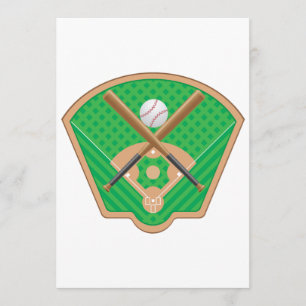 Invitaciones del campo de béisbol