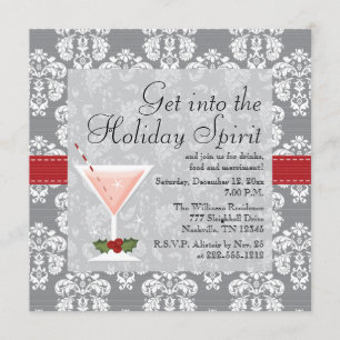Invitaciones del cóctel del día de fiesta del