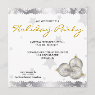 Invitaciones del copo de nieve de la celebración