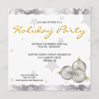 Invitaciones del copo de nieve de la celebración