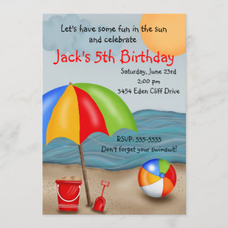 Invitaciones del cumpleaños de la diversión de la
